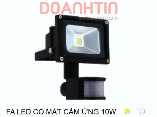 Pha LED Có Mắt Cảm Ứng 10w - Densaigon.com