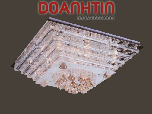 Đèn Chùm LED Vuông Đẹp Giá Rẻ Treo Phòng Khách
