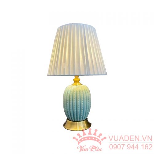 Đèn ngủ để bàn hiện đại màu xanh ngọc bắt mắt