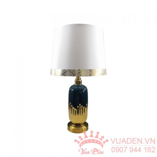 Đèn ngủ để bàn màu xanh đậm nổi bật