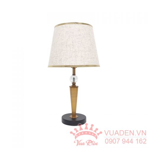 Đèn ngủ để bàn thiết kế nhỏ gọn chân đèn màu đen trang...