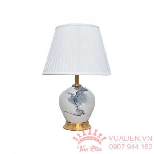 đèn ngủ để bàn thiết kế tranh sơn thủy