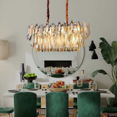 Đèn thả ngang pha lê cao cấp K9