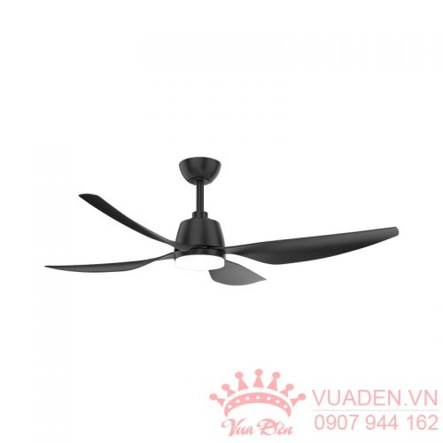 Đèn thả quạt trần chất liệu cánh ABS màu đen