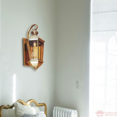 Đèn vách cổ điển đồng nguyên chất màu vàng đẹp