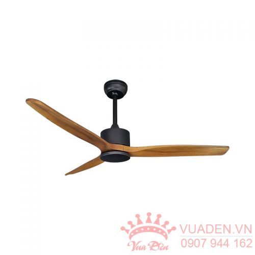 Quạt trần thiết kế 3 cánh gỗ tự nhiên